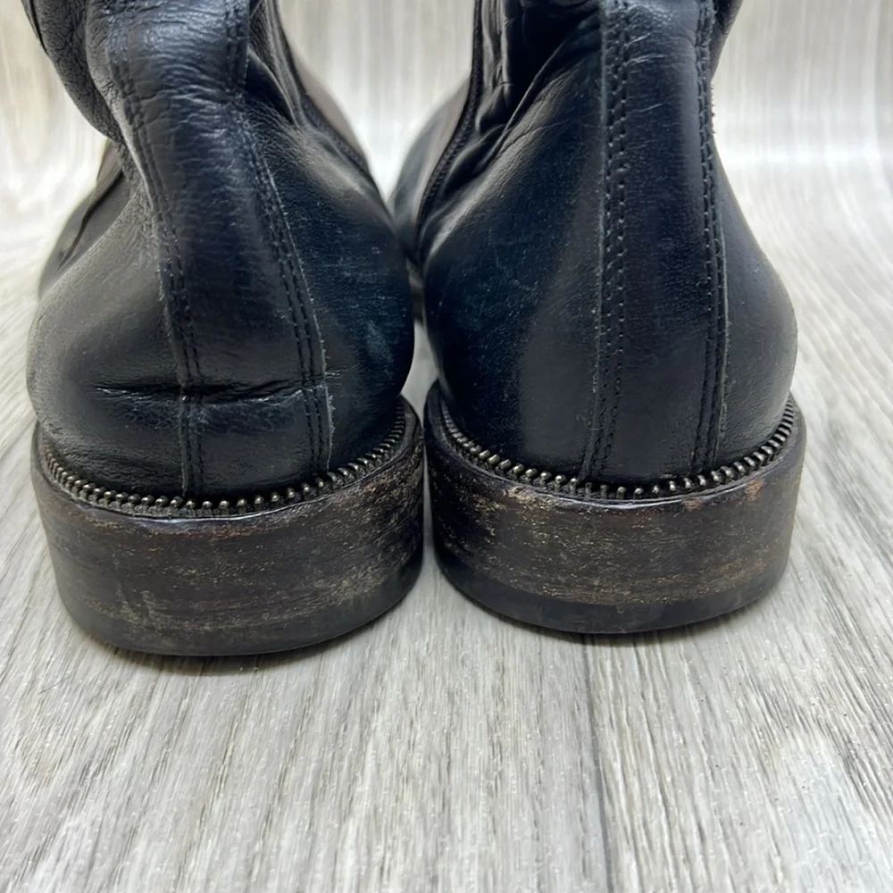 LA BOTTEGA DI LISA Blk & Brn Ankle Boots